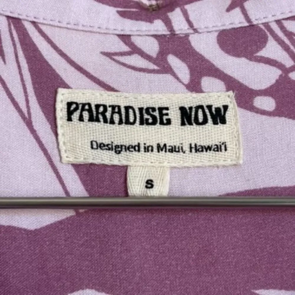 Paradise Now Hawaii Horoscope Aloha Shirt in Pink Size SMALL - Picture 4 of 5